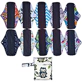 10Pieces 10Inch Reusable Washable Menstraul Pads Sanitary Pads