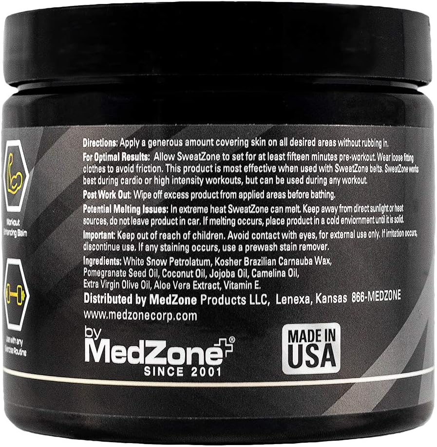 SweatZone Sweat Waist Trimmer Gel - Sweat Gel Slimming Cream - Sweat Stick for Women and Men 2 oz: Health & Personal Care