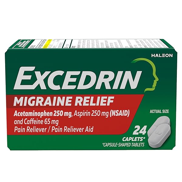 EXCEDRIN MIGRAINE RELIEF CAPLETS FOR MIGRAINE SYMPTOMS, ACETAMINOPHEN...