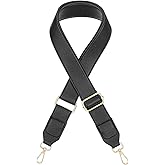 1.5 inch Wide Handbag Strap, Adjustable 33~53inch PU Leather Bag Strap with Swivel Clasps Bags Chain Replacement for Crossbody Briefcase Handbags