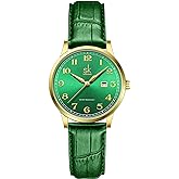 SHENGKE SK Classic Business Women Watches with Stainless Steel Band and Genuine Leather Elegant Ladies Calendar Watch