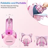 cumunebula Ear Defenders Kids 3-16 Years 28dB SNR Noise Cancelling PinkFox view 7