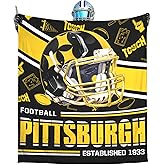 Football Style Football Throw Blanket Gift for Team Fans Soft Fleece Flannel Blanket 50"x60"