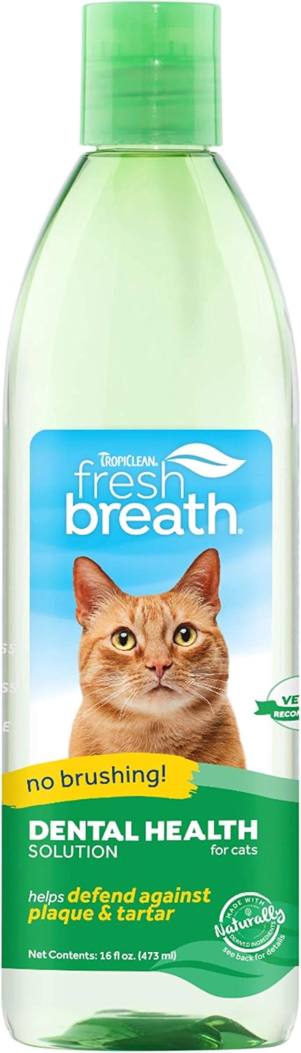 TropiClean Fresh Breath for Cats, 473 ml (Pack of 1)