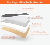 kingphenix Car Seat Cushion Memory Foam 1.2in Grey Non Slip view 8
