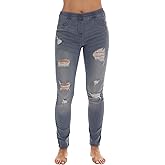 Just Love Ripped Denim Jeggings for Women Jeans Leggings