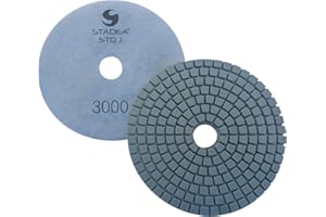 Stadea PPW110D Diamond Polishing Pads 4 Inch For Concrete Terrazzo Marble Granite Countertop Floor Wet Polishing, Grit 3000