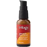 Trilogy Vitamin C+ Super Serum, Skin Tone &amp; Radiance Formula, 1.0 fl oz | 10% Vitamin C &amp; 2% Bio-Retinol NovoRetin refines pores, smooths fine lines &amp; pigmentation look with Vegan Collagen &amp; HA