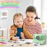 Hangrui Kids Camera Instant Print 2.4 Inch 1080P 32GB Card 3 Rolls Paper Green view 7