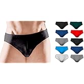 Andrew Scott Men's Cotton Color Sport Briefs |All Natural Cotton Underwear | Multi Packs -Colors