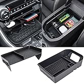 Neepiar 2PCS Center Console Organizer Tray and Armrest Storage Box Compatible with Toyota RAV4 2025 2024 2023 2022 2021 2020 2019 Insert Secondary Storage box Accessories