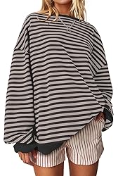 UEU Womens Oversized Sweatshirts Crew Neck Pullover