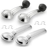 Lcyolada Window Crank Handle &amp; Interior Door Handle Set for 1967-1996 Buick/Chevrolet/GMC Trucks SUVs Models,Chrome,Set of 4