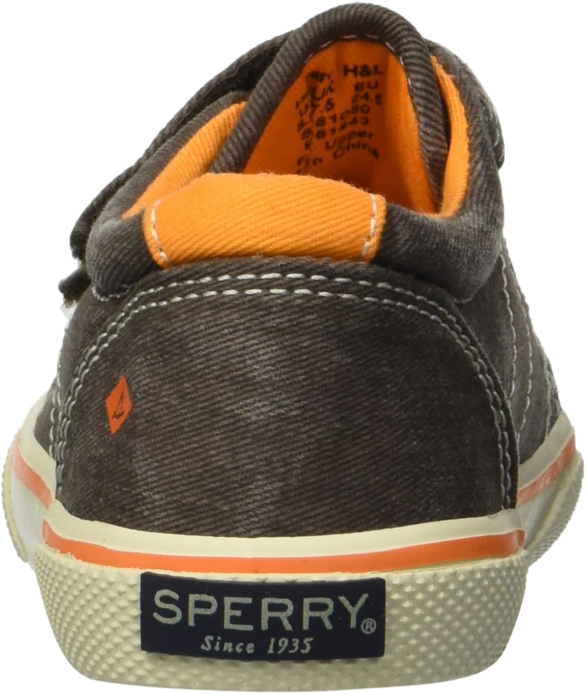 sperry halyard hook & loop boat shoe