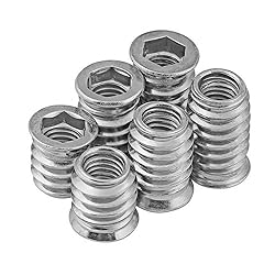 Wadayu 20pcs Threaded Inserts for Wood, Screw in