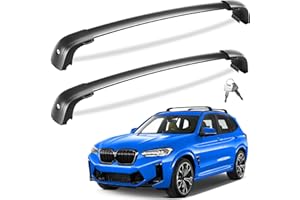 Tuyoung Lockable 220lbs Roof Rack Cross Bars Compatible with BMW X3 G01 2018 2019 2020 2021 2022 2023 2024 2025 (Not for G45), Heavy Duty Aluminum Roof Rails Crossbars Rooftop Cargo Carrier Luggage
