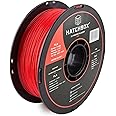 HATCHBOX 1.75mm Red PLA 3D Printer Filament, 1 KG Spool, Dimensional Accuracy +/- 0.03 mm, 3D Printing Filament
