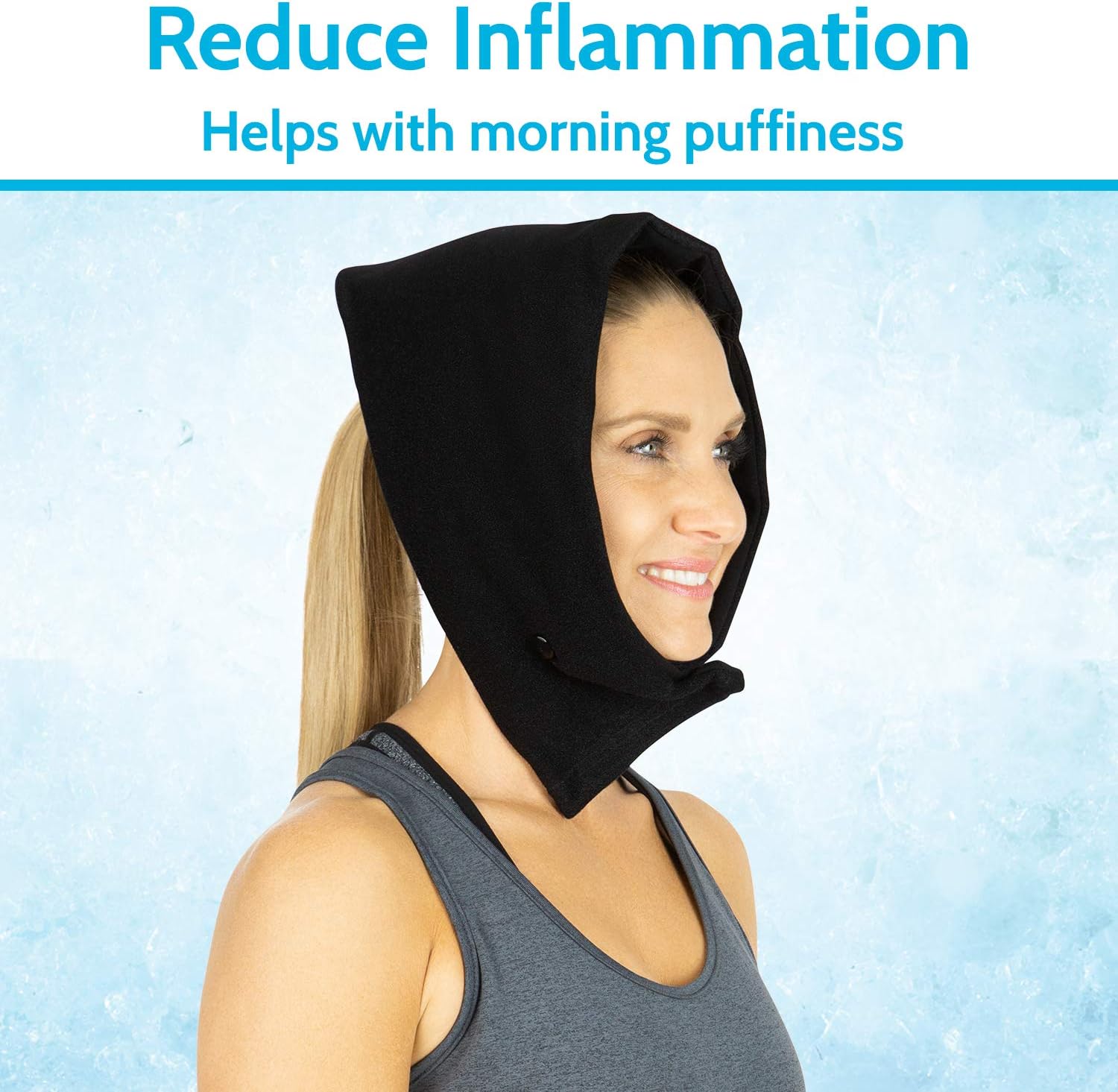 Arctic Flex Migraine Relief Ice Pack - Hat for Headaches - Flexible Cold and Hot Gel Wrap Eye Mask for Injuries to Head, Neck, Shoulder Tension Pain - Freeze, Heat Therapy - Kid, Men, Women - Reusable: Health & Personal Care