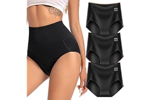 Wryhaul Curvlya Underwear 3 Pack High-Waist Curvlya Tummy Control Panties Seamless Shaping Panties Full Coverage