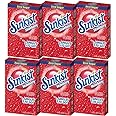 Sunkist Singles-To-Go Drink Mix, Strawberry, Non-Carbonated, Low-Calorie, Zero Sugar, 6 CT in each box (Pack of 6)