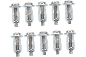 SKISUNO 10pcs Metal Hollow Door Anchor Wall Anchors Hollow Door Repair Kit Stainless Steel Jack Nuts Hollow Wall Anchor Wall Anchor Kit Bloat Stainless Steel Fixed Iron Plasterboard Baby