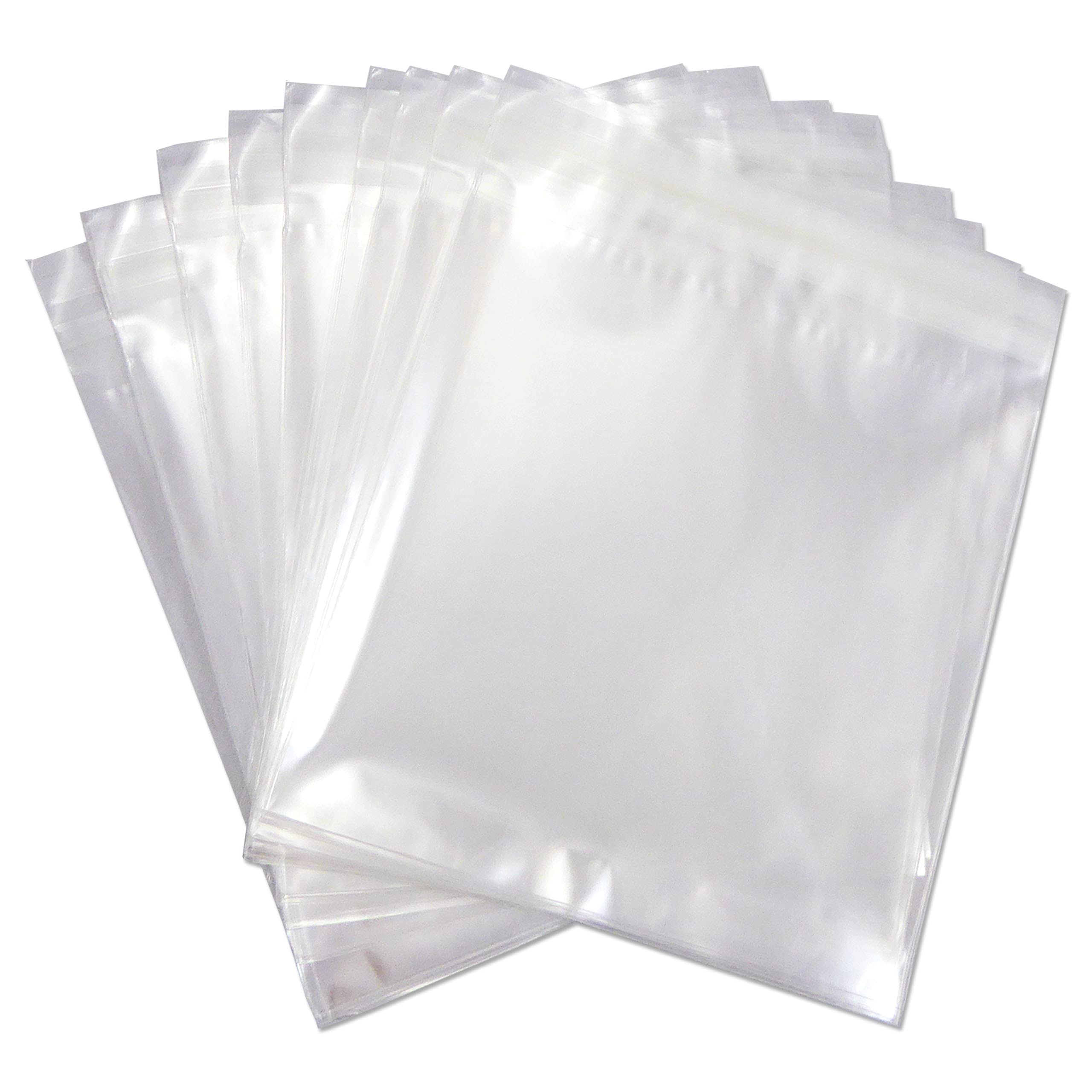 Cellophane Bags Self Seal 160mm x 155mm - 6" Square Clear Cello Display Sizes for Cards, Gifts (250 Bags)