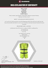 Blackrock Hi Vis Yellow Executive Sleeveless Vest XL EN20471 Certified view 5