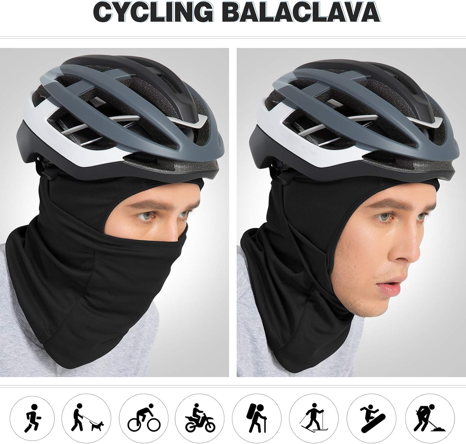 Balaclava Ski Mask Warmth Face Mask-Cold Weather Cycling Motorcycling (Helmet Friendly): Clothing