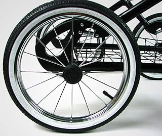 Bebetto-Kinderwagen Kinderwagen Rad 14 Zoll, 44-288 mit weißen Rand, Metallspeichen und kugelgelagert