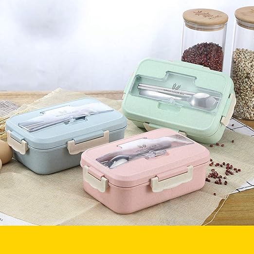 fiambrera ideas de paja de trigo almuerzo fiambrera ...