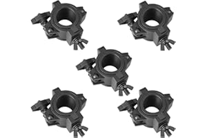MOUNTAIN_ARK 5 Pack 33lb Stage Light Clamps for DJ Par Light Plastic O Clamp Truss Mount Hook Fit 1" 1-1/2" 2" OD Pipe