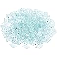 FINGERINSPIRE 330 PCS (280g) Transparent Mosaic Tiles, Diamond Rhombus Shape Glass Tiles, Crystal Clear Glass Mosaic Supplies Pieces for Crafts Home Decoration (0.47x0.74inch)