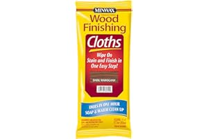 Minwax 308240000 Wood Finishing Cloths, Dark Mahogany, 8 Piece