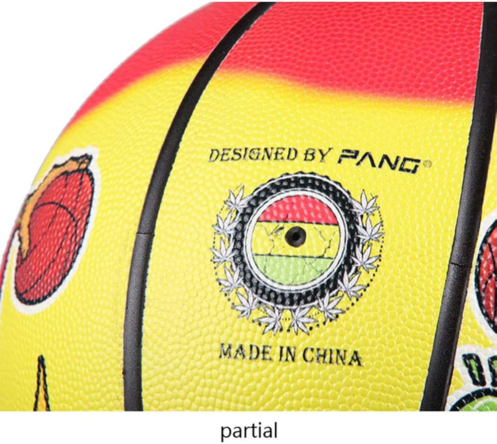 Original Graffiti No. 7 PU NBA Street Outdoor Basketball (7, Yellow) : Clothing