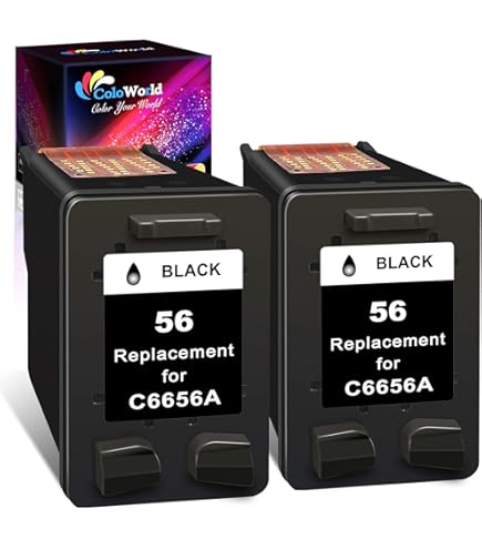 Ink Cartridges 2PK HP 56 57 Ink Cartridge C6656AN C6657AN PSC 1315