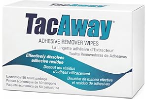 Torbot Adhesive Remover Wipe, 50 Count, Non-Acetone, Unscented, For Non-Porous Surfaces