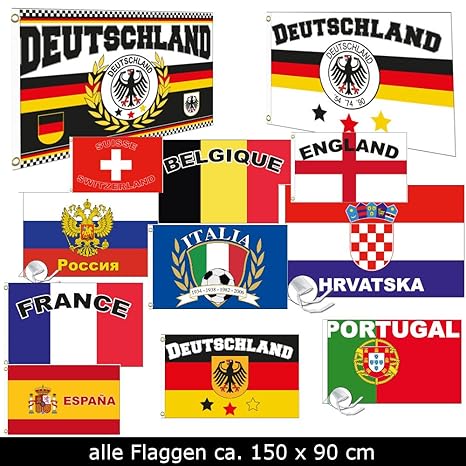 Fahne Flaggen EM 2016 90 x 150cm alle Teilnehmer