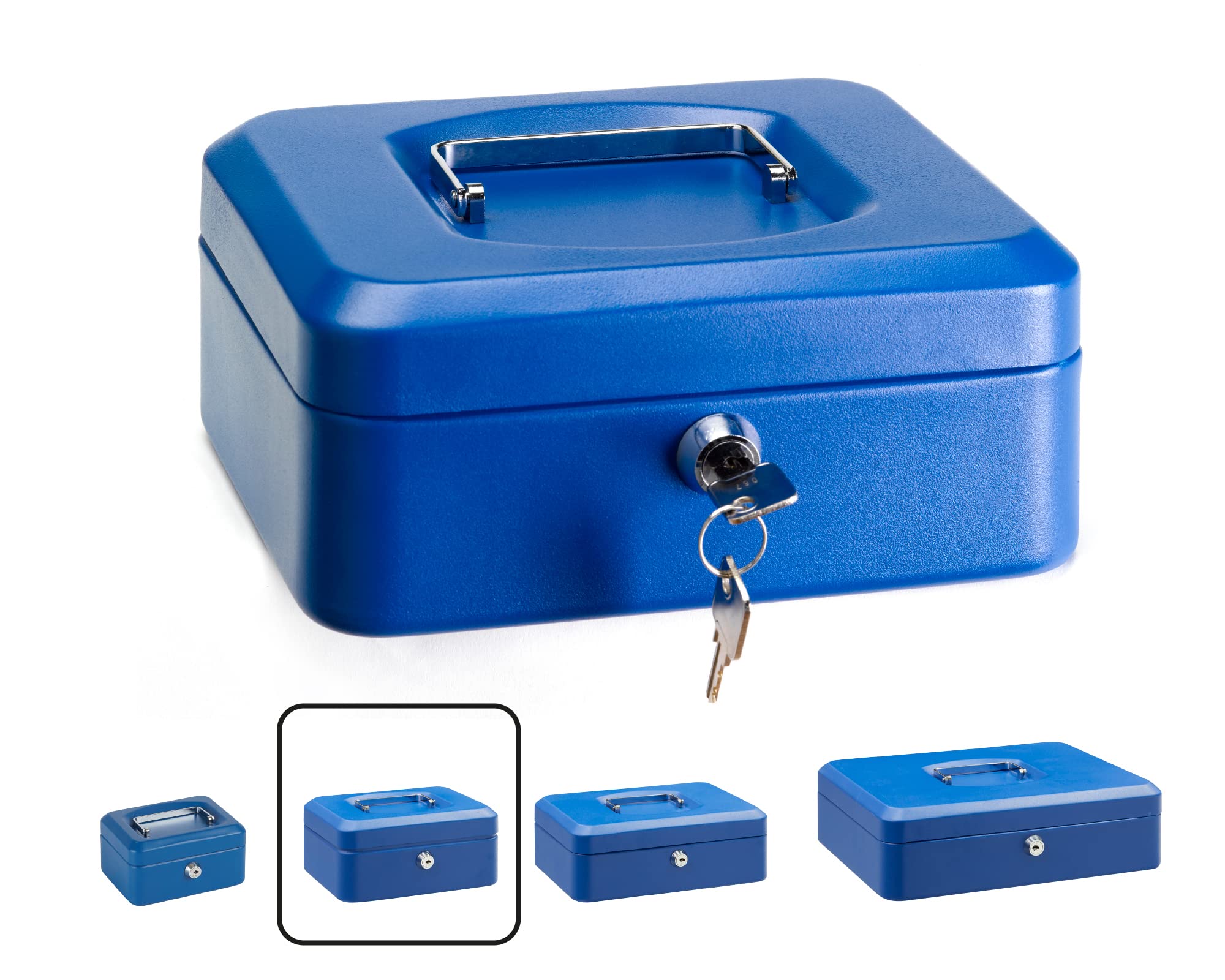 Arregui Elegant Box with Tray (Steel), blue, C9225