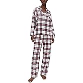 Eberjey Women's Flannel Long Pajama Set