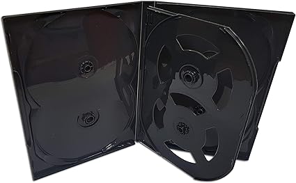 DVD Center - Caja para 6 DVD, color negro: Amazon.es: Oficina y papelería