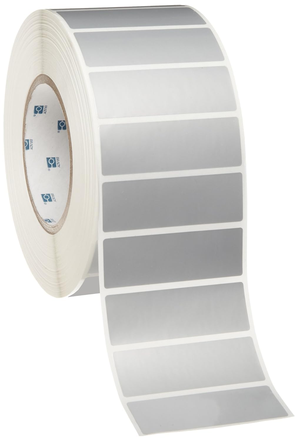 3000 per Roll Brady THT174353 2 Width x 1 Height Gloss Finish Silver