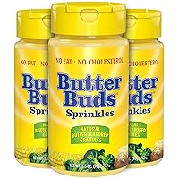 Butter Buds Sprinkles - Butter Flavor Granules - Natural - Gluten-Free - Lightly Salted Fat-Free Butter Substitute, 2.5oz (Pa