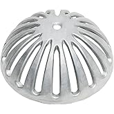 Leyso Heavy Duty Aluminum Dome Floor Drain Cover and Drain Strainer, Removable Outdoor Drain Cover, Dome Strainer for Restaur