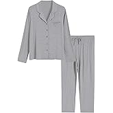 Latuza Women's Petite Pajamas Set Petite Length Shirt Pants