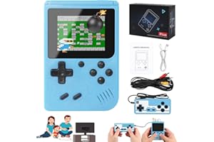 BIRUNWER TinyTendo - Tiny Tendo 400 Games, Handheld Game Console, Retro Video Game Console Handheld with 400 Classical FC Games, 3.0-Inch Screen, 1200mAh Rechargeable Battery, Support 2 Players Play on TV