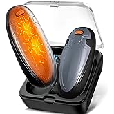 Hand Warmers Rechargeable 2 Pack,with Charging Case,14000mAh Electric Hand Warmer Reusable, 60Hrs Long Heating, Portable Pocket Heater Handwarmer for Women Men, Outdoor Camping, Ski Equipment