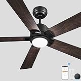SMAAIR Smart WiFi LED Ceiling Fan, 52inch Plywood