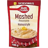 BETTY CROCKER Mashed Potatoes Homestyle Flavour, Made with Real Potatoes, 180 Grams Package of Mashed Potatoes