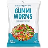 Amazon Grocery, Gummi Worms Candy, 8 Oz