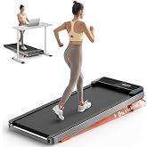 TREAFLOW Walking Pad with Incline, Under Desk Treadmills for Home | 8% Incline, Portable Office Treadmill, 265 Lbs Capacity, Remote Control, Led Display, Quiet Motor, Space-Saving Design